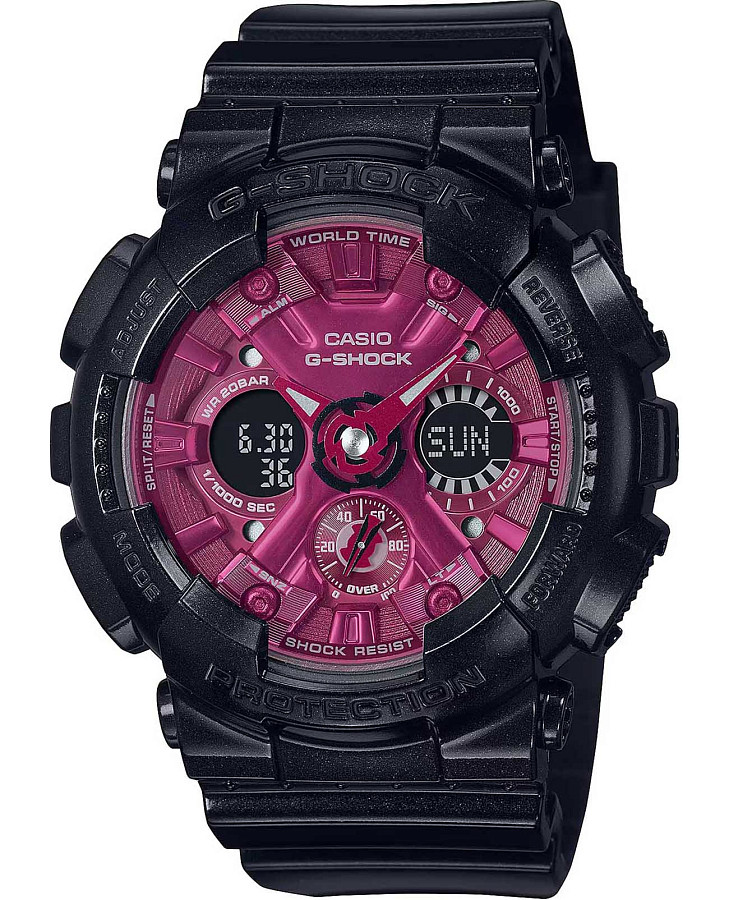 Часы Casio G-Shock GMA-S120RB-1ADR (GMA-S120RB-1a) — женские, розовый