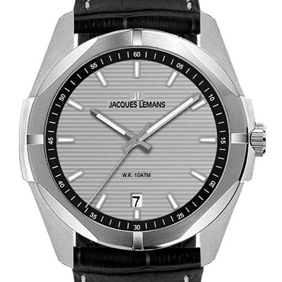 Часы Jacques Lemans 1-2176E — кварцевые, сталь металл