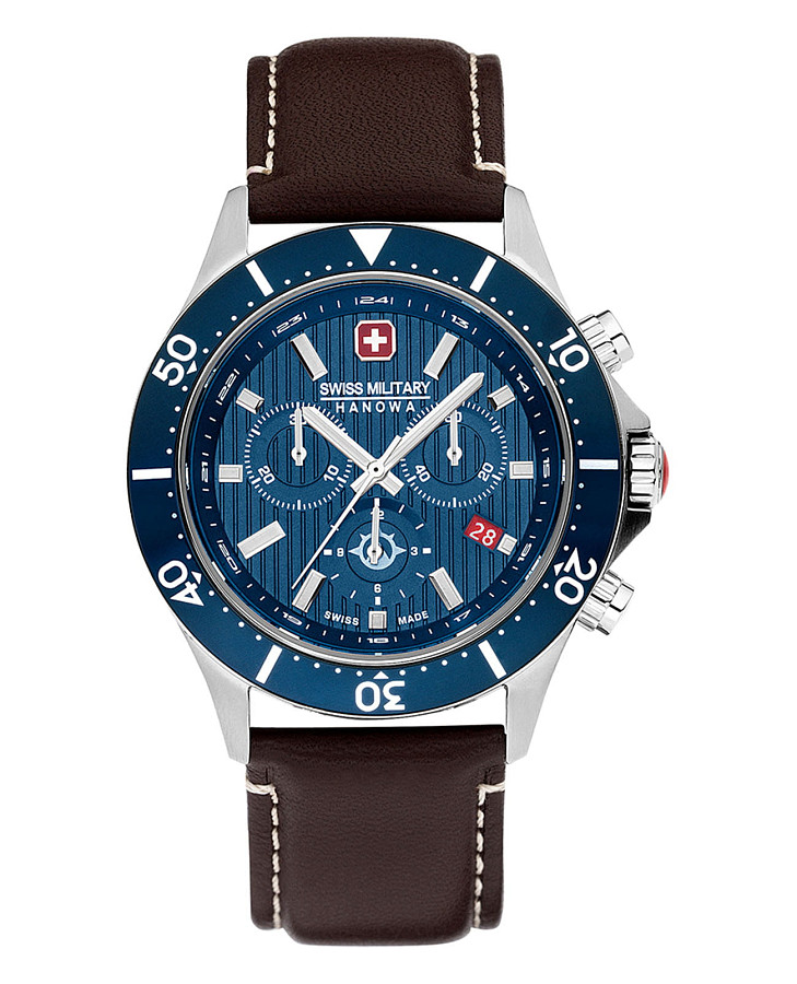 Часы Swiss Military Hanowa Flagship X Chrono SMWGC2100706 — мужские, синий
