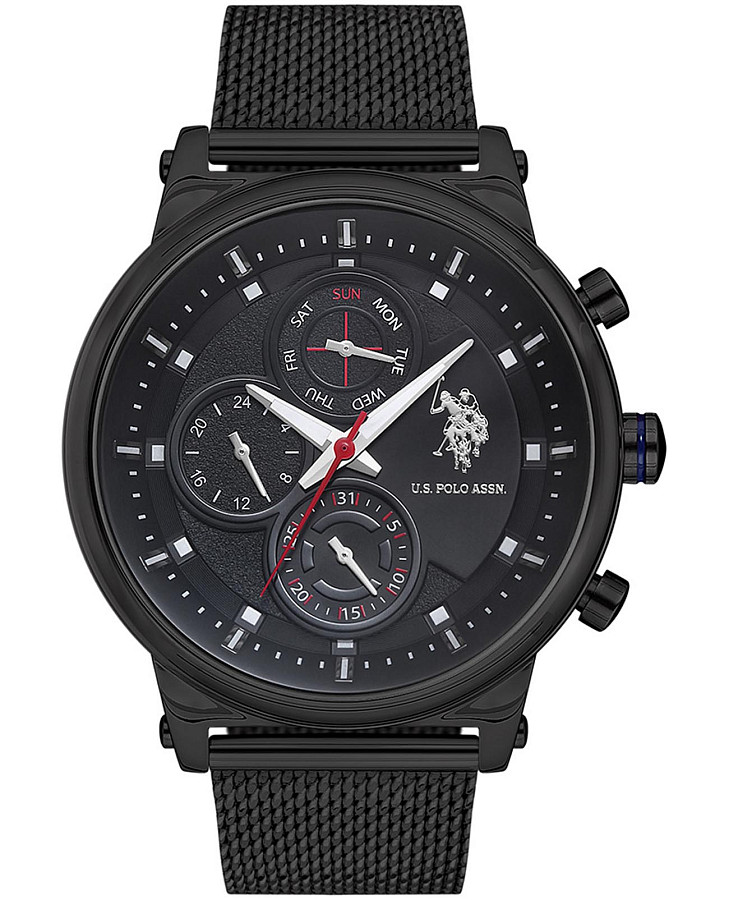 Часы U.S. Polo Assn. Crossing USPA1008-03 — мужские, черный