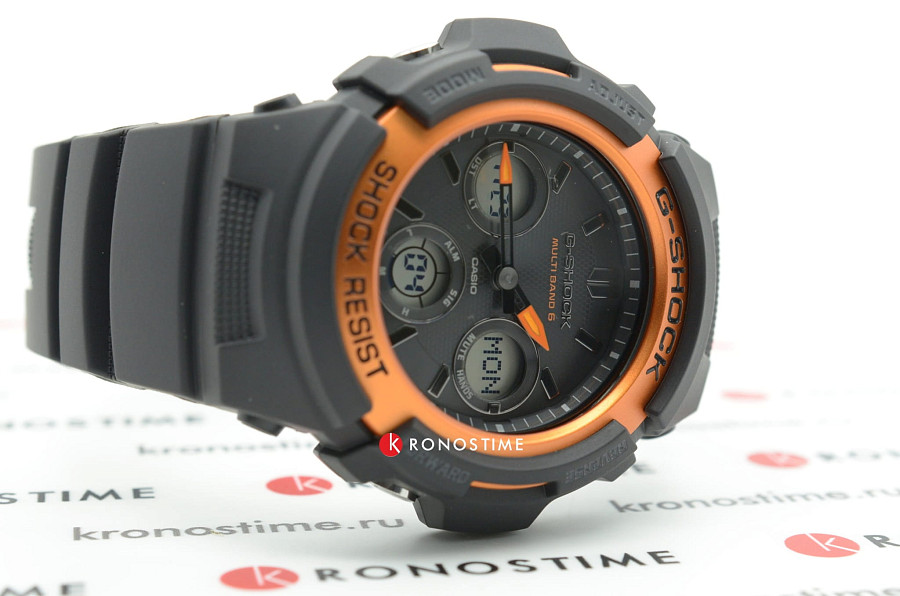 Часы Casio G-Shock AWG-M100SF-1H4 — электронные, пластик