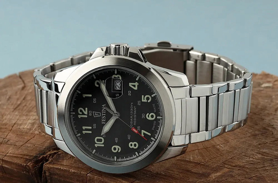 Часы Festina Swiss Made F20081/4 — кварцевые, сталь