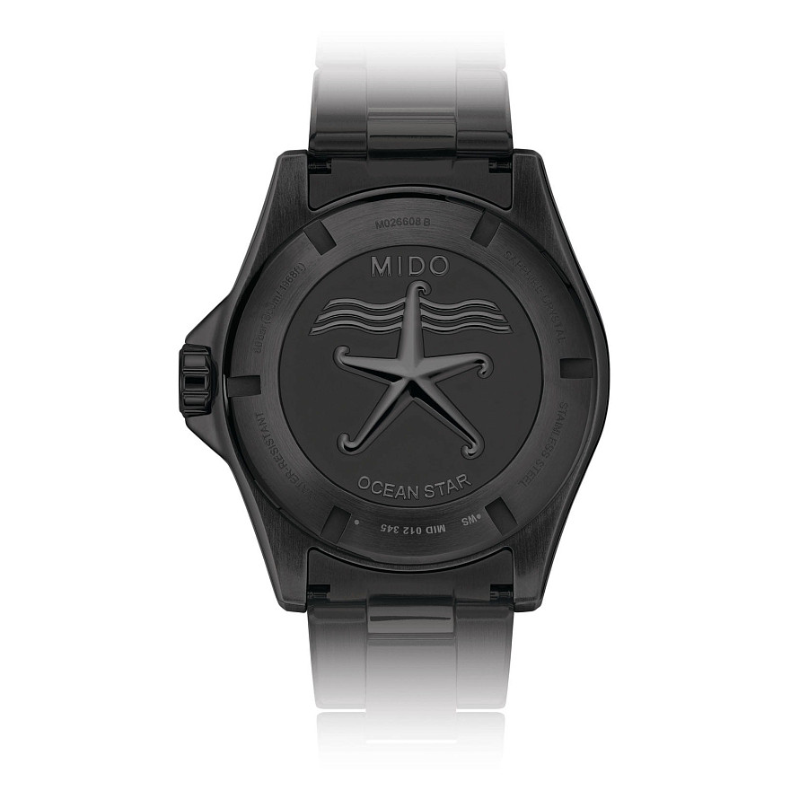 Часы Mido Ocean Star 600 Chronometer M026.608.33.051.00 — мужские, нержавеющая сталь с pvd-покрытием
