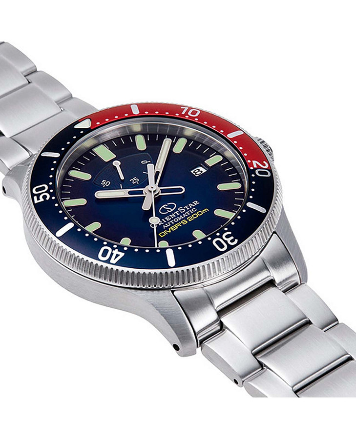 Часы Orient Star RE-AU0306L (RK-AU0306L) — синий, металл сталь