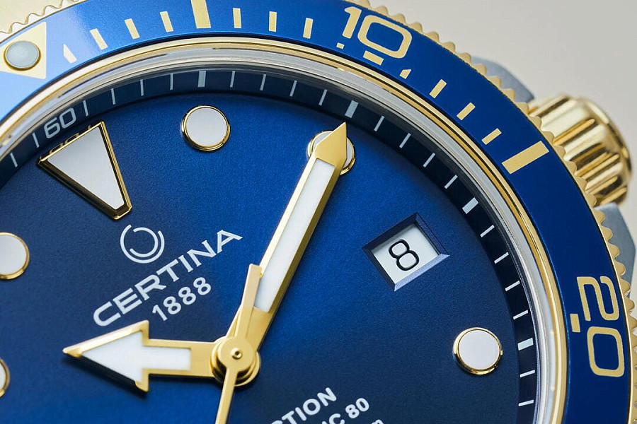 Часы Certina DS Action Diver Powermatic C032.807.22.041.10 — синий, металл сталь