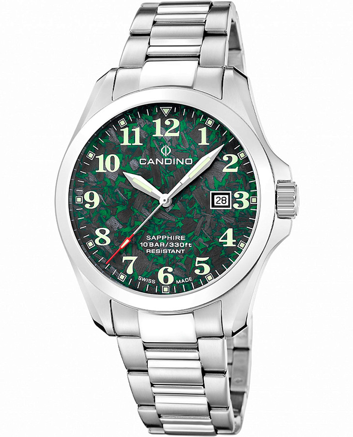 Часы Candino Field C4785/3 — мужские, зеленый