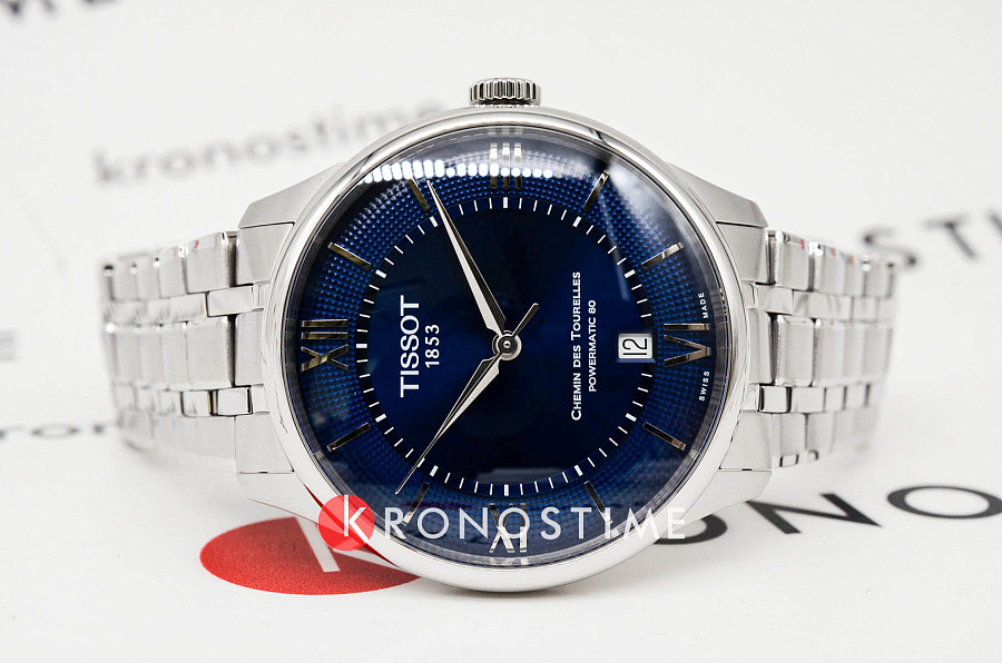 Часы Tissot Chemin des Tourelles Powermatic 80 T139.807.11.048.00 — механические, сталь металл