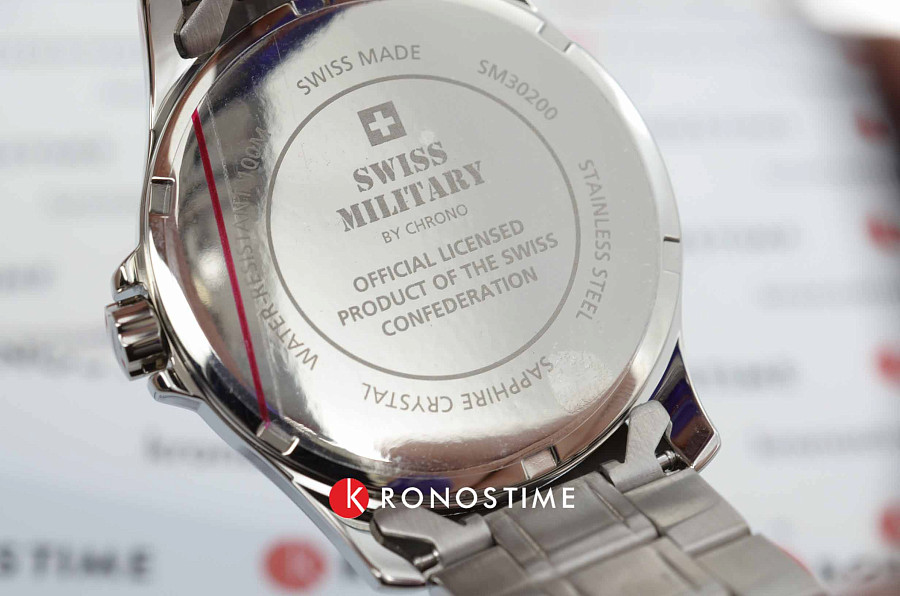 Часы Swiss Military by Chrono SM30200.03 — синий, металл сталь
