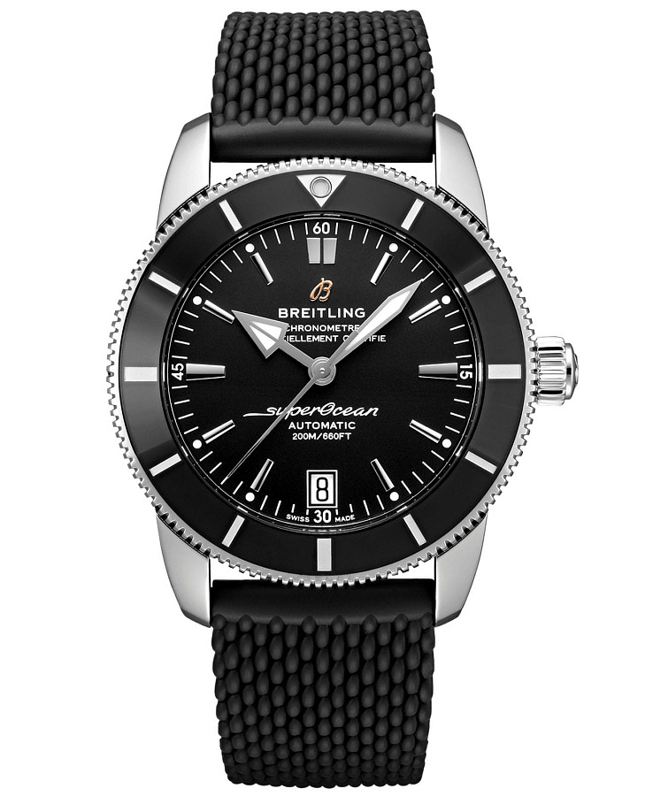 Часы Breitling Superocean Heritage B20 Automatic 42 AB2010121B1S1 — мужские, черный