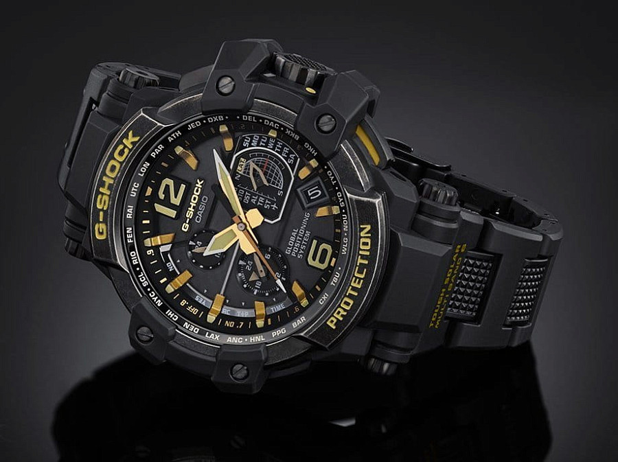 Часы Casio G-Shock GPW-1000VFC-1A — электронные, пластик