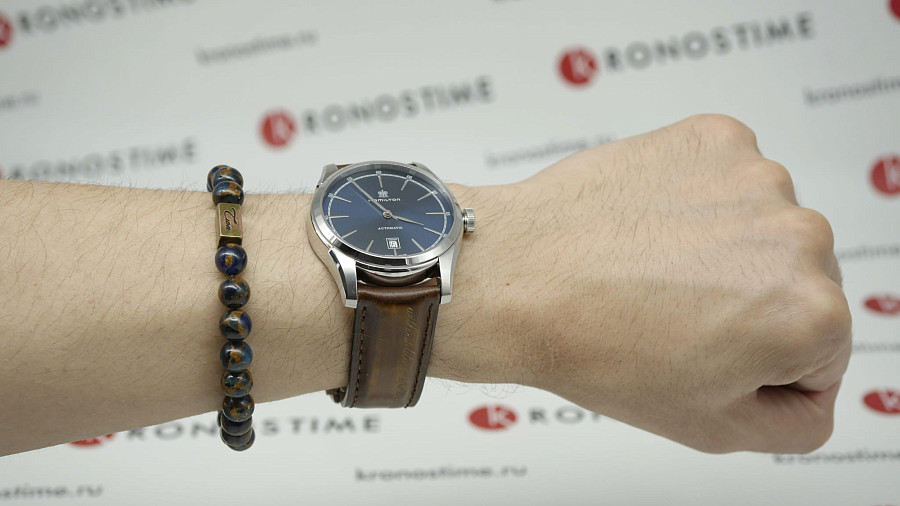 Часы Hamilton American Classic Spirit of Liberty Auto H42415541 — сталь, кожаный