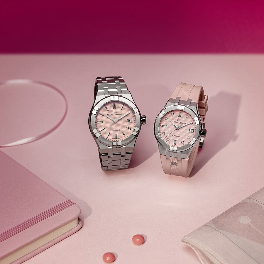 Часы Maurice Lacroix Aikon Automatic Limited Summer Edition 35 mm AI6006-SS00F-550-E — нержавеющая сталь, женские