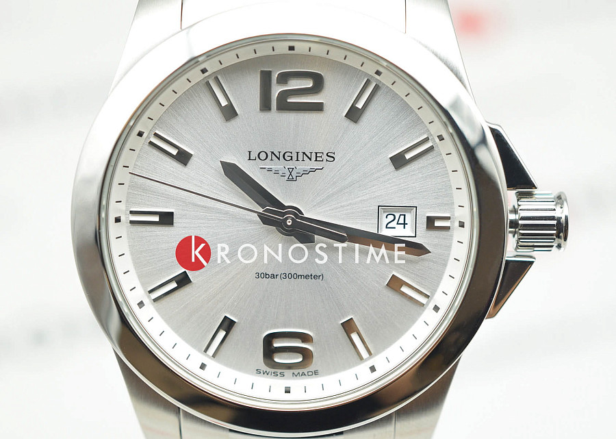 Часы Longines Conquest L3.759.4.76.6 — металл сталь, Швейцария