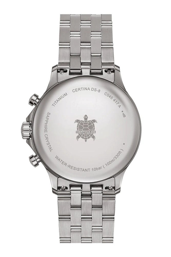 Часы Certina DS-8 Chrono C045.417.44.011.00 — белый, титан
