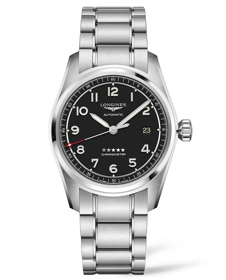 Часы Longines Spirit L3.810.4.53.6 — мужские, черный