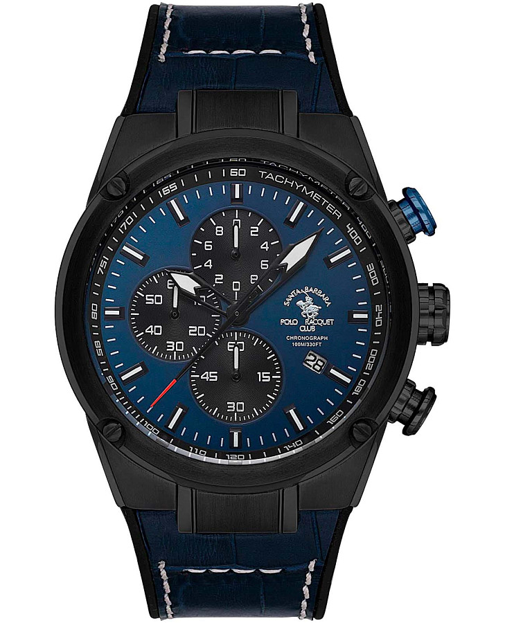 Часы Santa Barbara Polo & Racquet Club Prive SB.3.10001-3 — мужские, синий