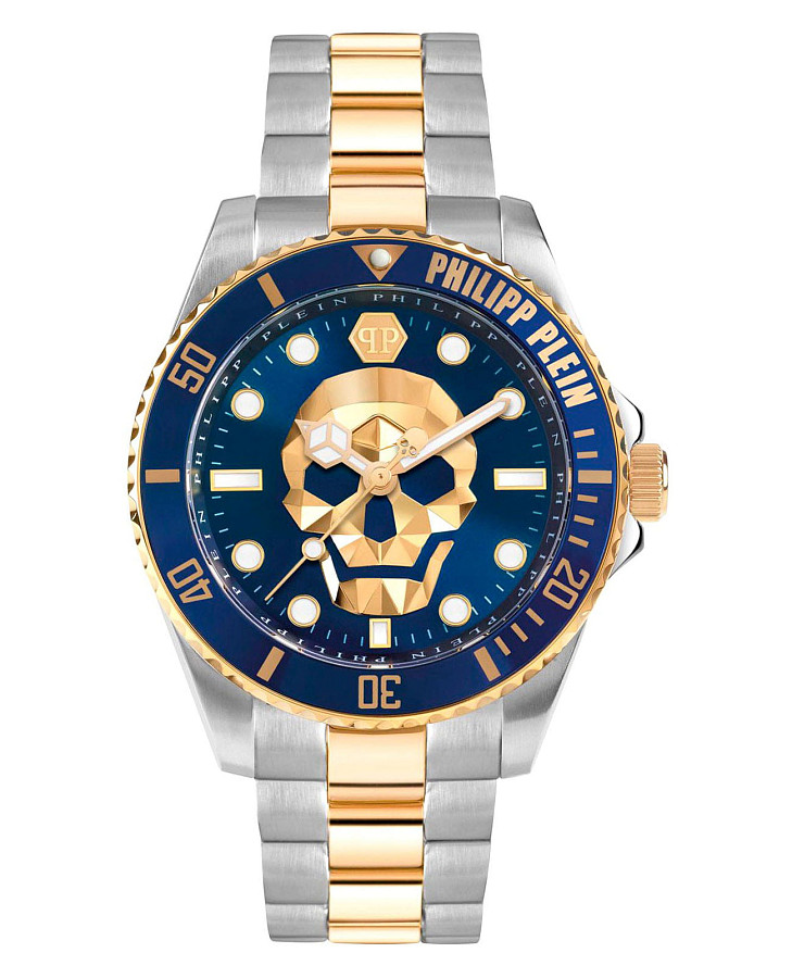 Часы Philipp Plein The Skull PWOAA0722 — мужские, синий