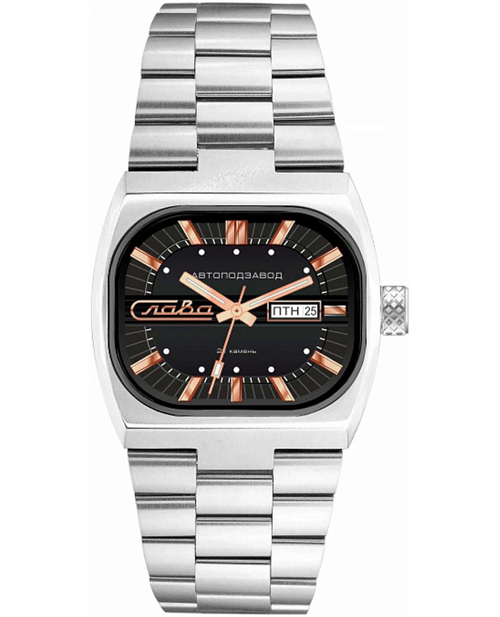 Часы Слава Телевизор 3042706/100-8205 — мужские, черный
