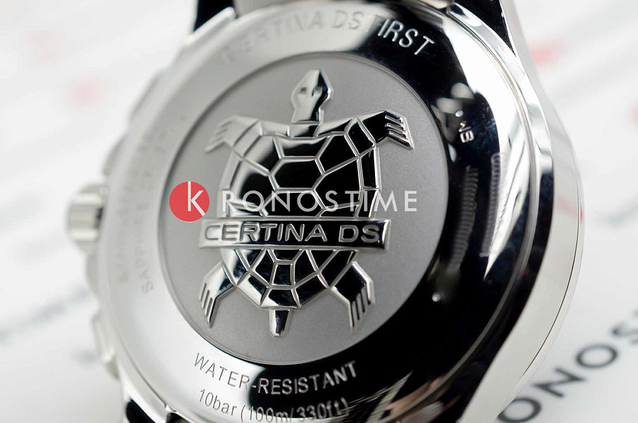 Часы Certina DS First Lady Chronograph Moon Phase C030.250.11.056.00 — женские, сталь + керамические вставки
