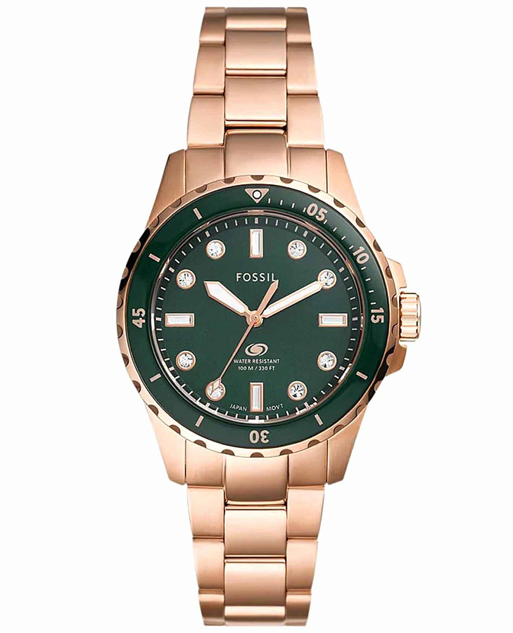 Часы Fossil Blue Dive ES5371 — женские, зеленый
