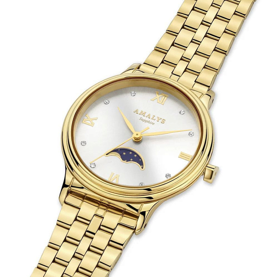 Часы Amalys Simone AMW-204 — белый, сталь металл