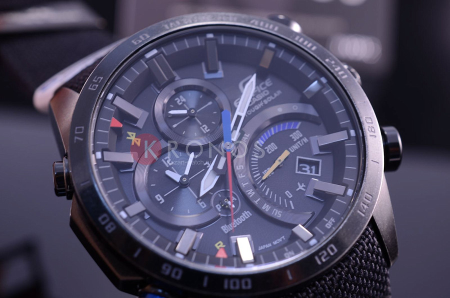 Часы Casio Edifice EQB-501TRC-1A — черный, металл сталь