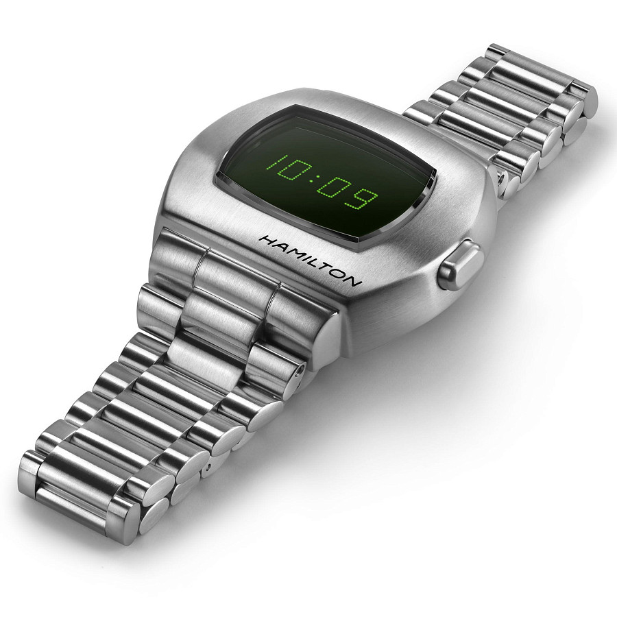 Часы Hamilton American Classic PSR Digital Quartz H52414131 — кварцевые, сталь