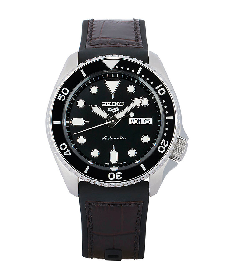 Часы Seiko 5 Sports SRPD55K2 — черный, сталь металл
