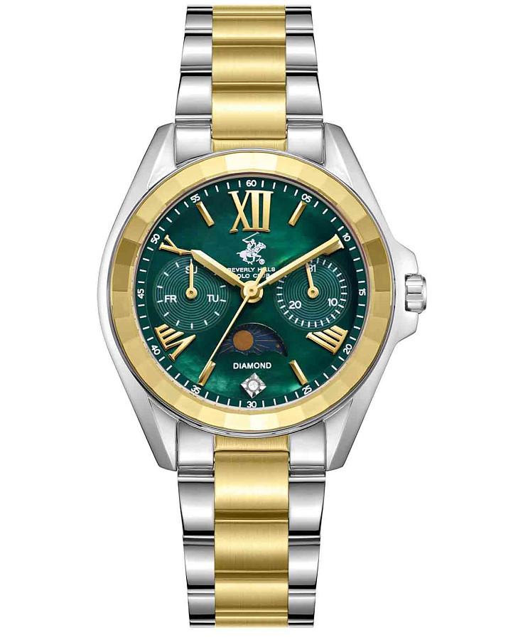 Часы Beverly Hills Polo Club BP3763X.270 — мужские, зеленый
