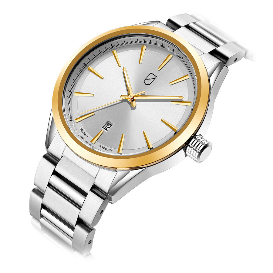 Часы УЧЗ Spectr 1524A4B3 — кварцевые, металл сталь