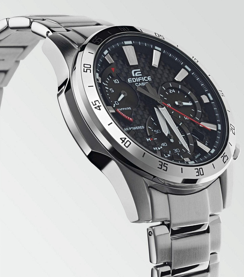 Часы Casio Edifice EFS-S540DB-1A — черный, сталь металл