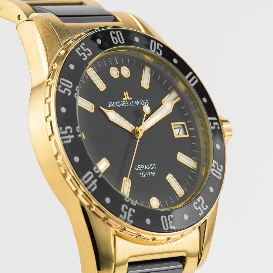 Часы Jacques Lemans High Tech Ceramic 42-12G — сталь металл, Австрия