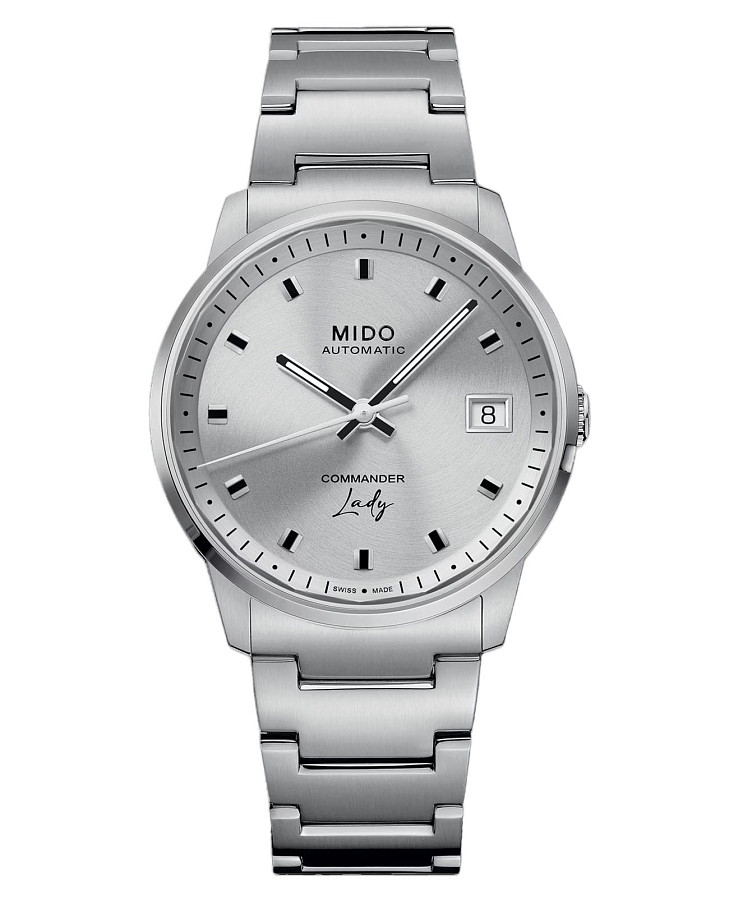 Часы Mido Commander Lady M021.207.11.031.00 — женские, серебристый