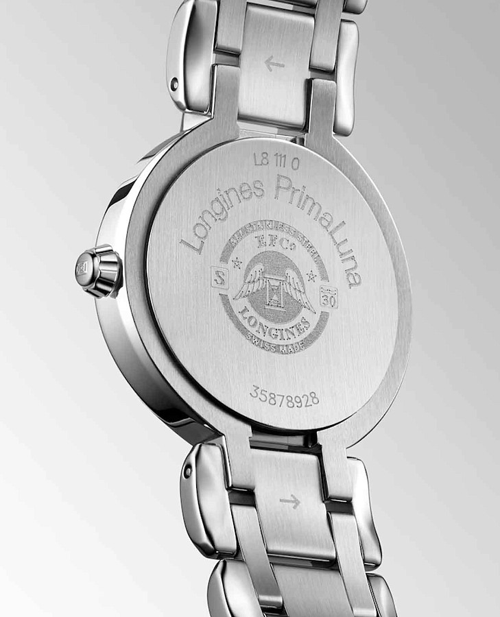 Часы Longines PrimaLuna L8.111.0.71.6 — механические, сталь металл
