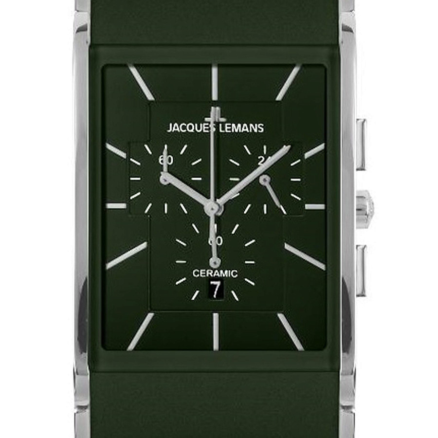 Часы Jacques Lemans High Tech Ceramic 1-1941G — кварцевые, металл сталь