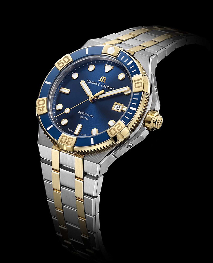 Часы Maurice Lacroix Aikon Venturer AI6058-SY013-430-1 — механические, сталь металл