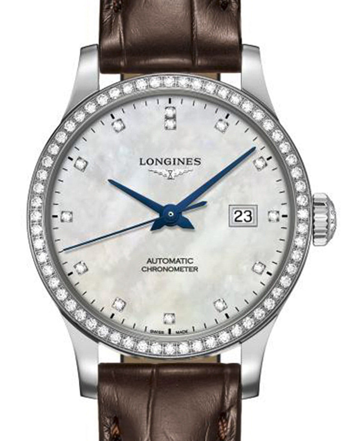 Часы Longines Record L2.321.0.87.2 — механические, металл сталь
