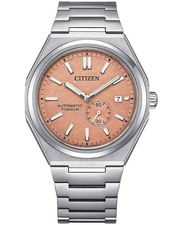 Часы Citizen Super Titanium NJ0180-80Z — мужские, оранжевый