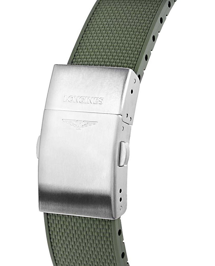 Часы Longines HydroConquest L3.782.3.06.9 — зеленый, керамика сталь металл