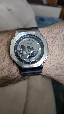 Фото покупателя: Японские наручные часы Casio G-Shock GM-2100-1ADR (GM-2100-1A) с хронографом