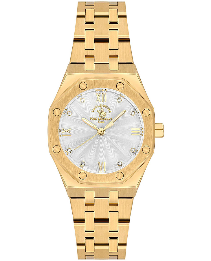 Часы Santa Barbara Polo & Racquet Club Luxury SB.1.10602-2 — женские, серебристый