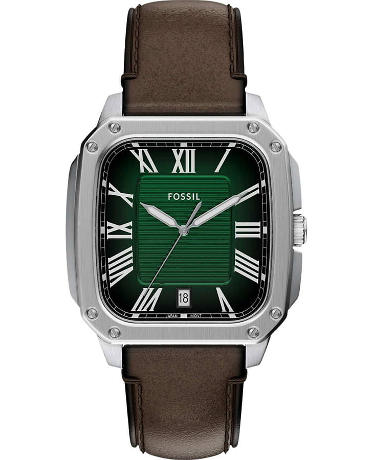 Часы Fossil Crosby FS6150 — мужские, зеленый