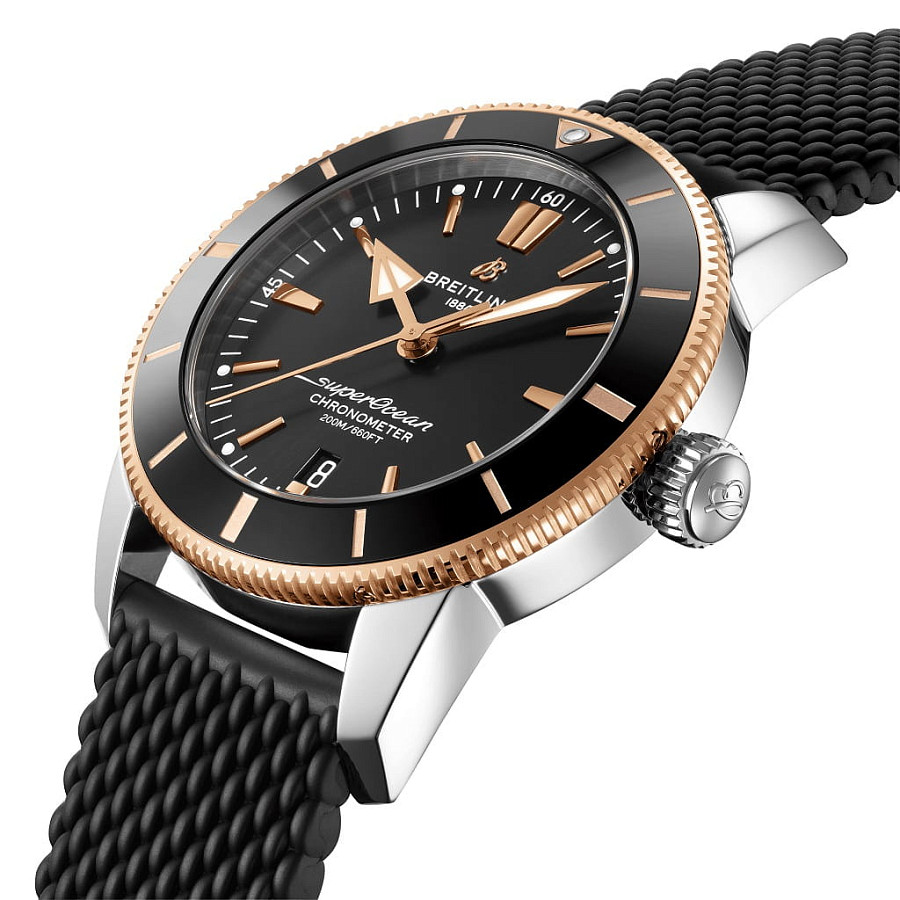 Часы Breitling Superocean Heritage B20 Automatic 44 UB2030121B1S1 — механические, сталь металл золото