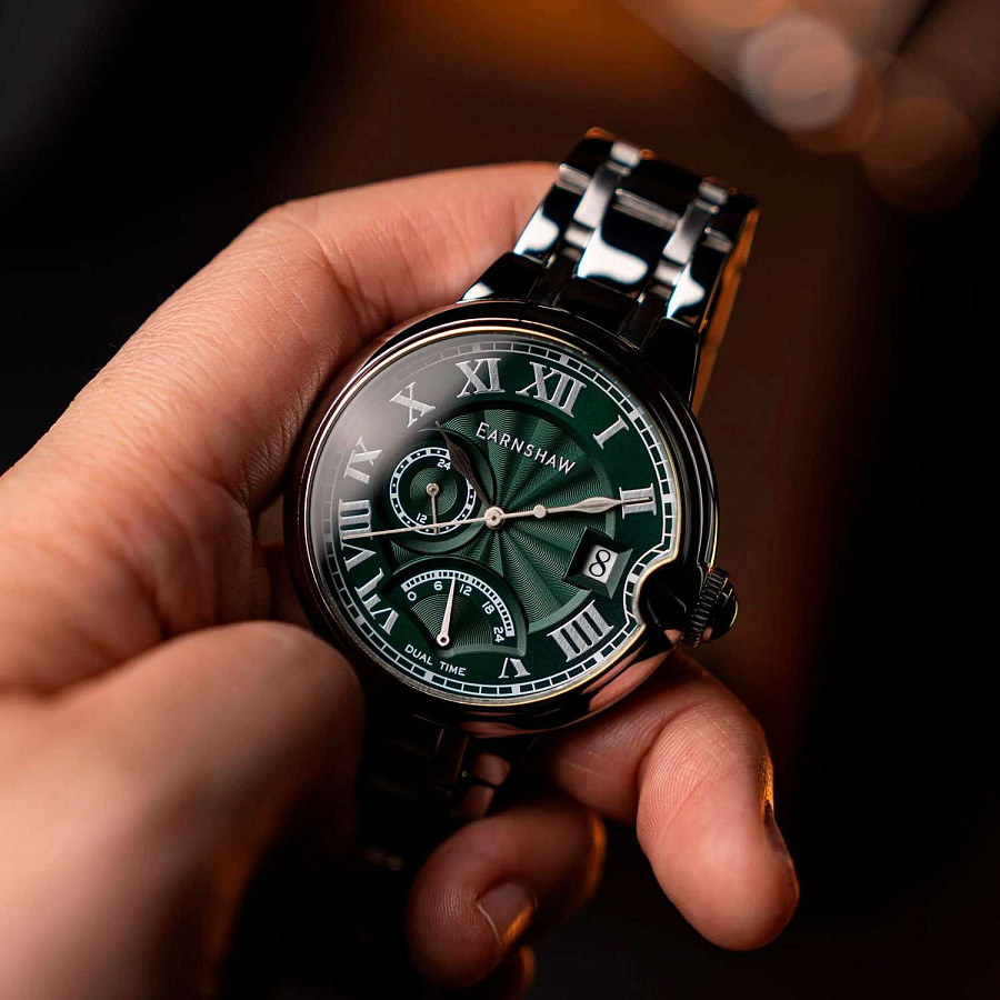 Часы Earnshaw Barallier ES-8288-88 — сталь металл, Англия