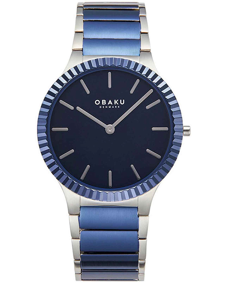 Часы Obaku Linje V292GXHLSK — мужские, синий