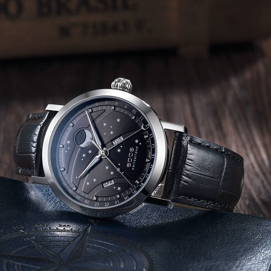 Часы Epos Big Moon 3440.322.20.14.25 — Швейцария, механические