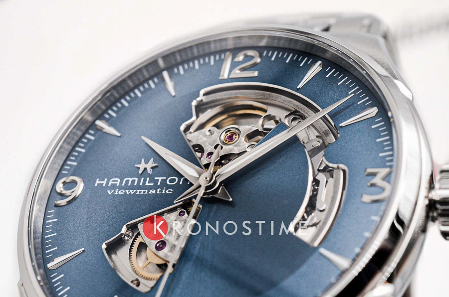 Часы Hamilton Jazzmaster Open Heart Auto H32705142 — мужские, нержавеющая сталь