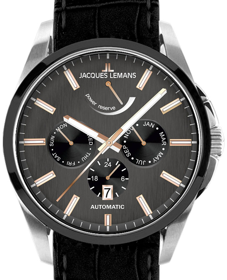 Часы Jacques Lemans Derby 1-2204O — механические, сталь металл