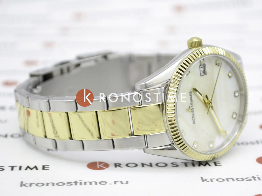 Часы Jacques Lemans 50-4L — женские, нержавеющая сталь с pvd-покрытием
