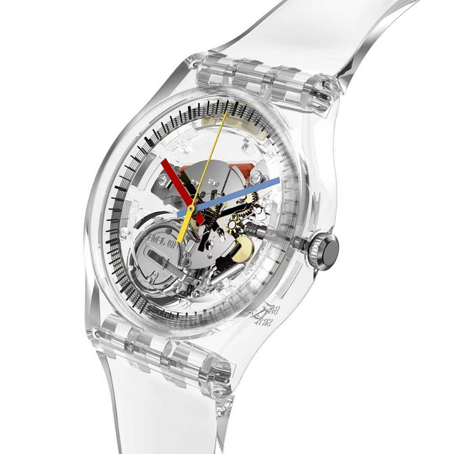 Часы Swatch New Gent Biosourced Swatch Pay! SO29K115-5300 — кварцевые, пластик